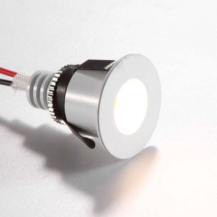 white LED plinth light shown on a white background