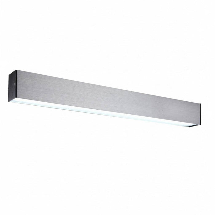 silver slim surface downlight on a white background