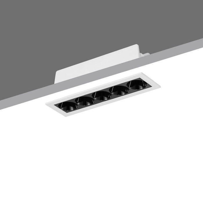 Linear downlight on a white background