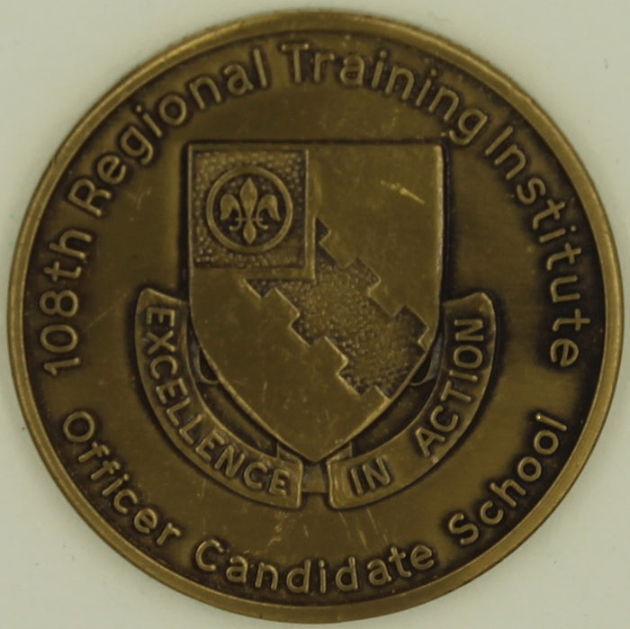 108th Regional Training Institute Officer Candidate School OCS Army Challenge Coin