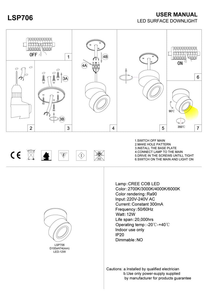 black adjustable ceiling lamp installation guide