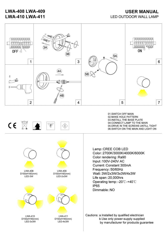 black outside wall light installation guide