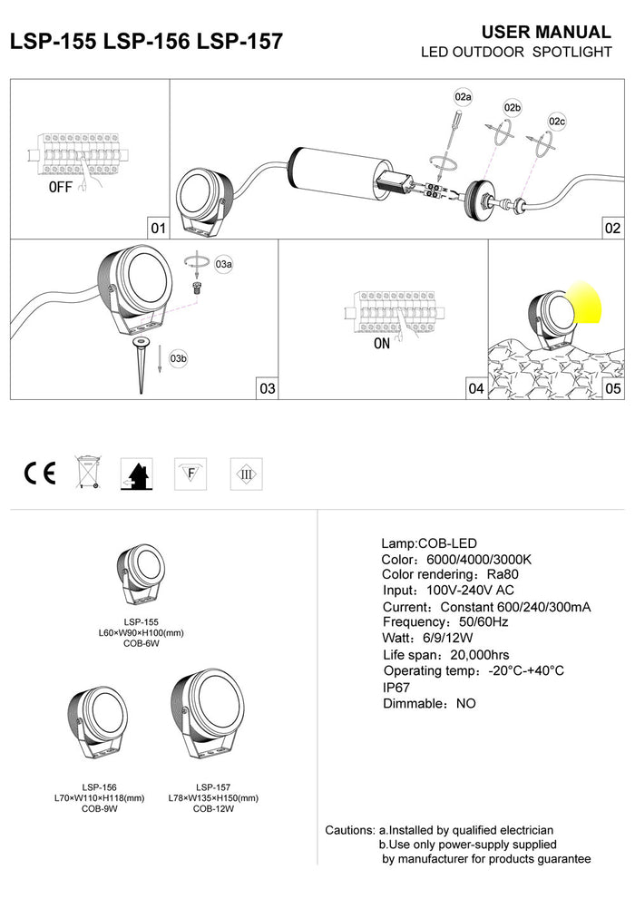 black pathway stake light installation guide
