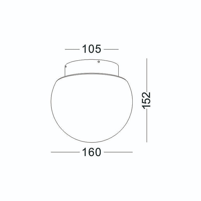 exterior ceiling light fixture technical drawing