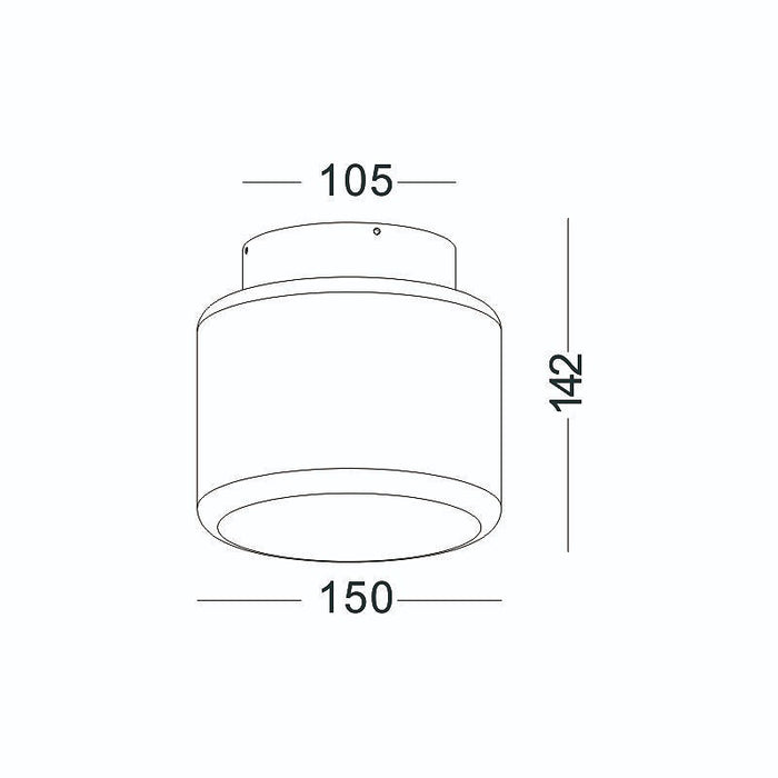waterproof bathroom ceiling light line drawing