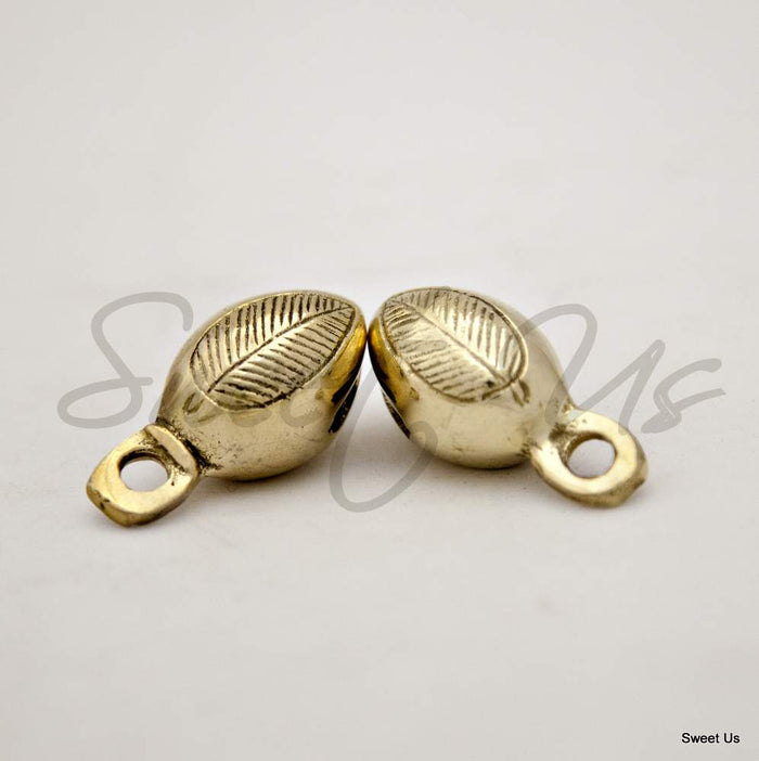 12 pcs 1.5 inch High Acorn Shaped Brass Bells for Door Knob, Craft work, Favors - Sweet Us