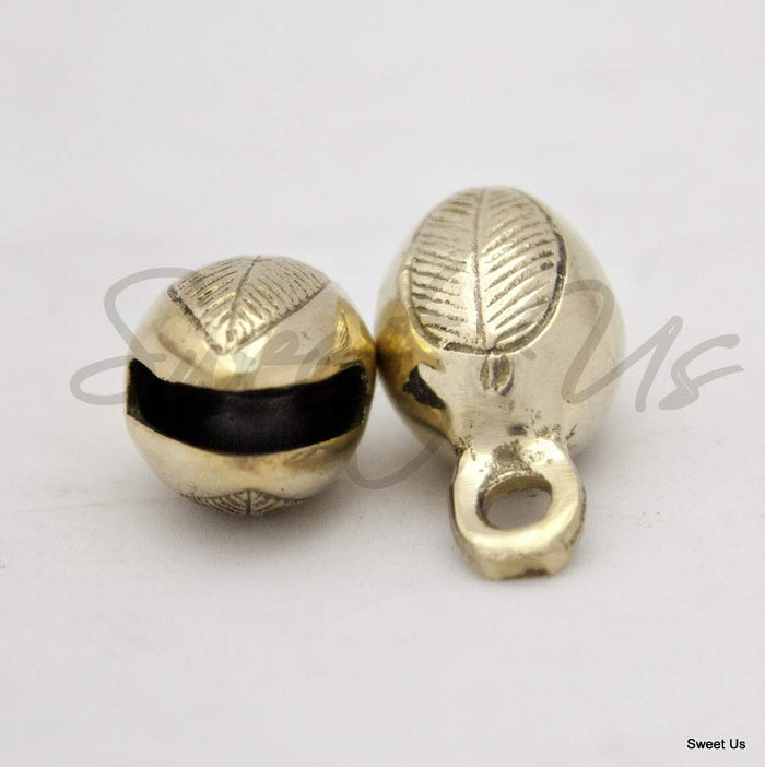 12 pcs 1.5 inch High Acorn Shaped Brass Bells for Door Knob, Craft work, Favors - Sweet Us