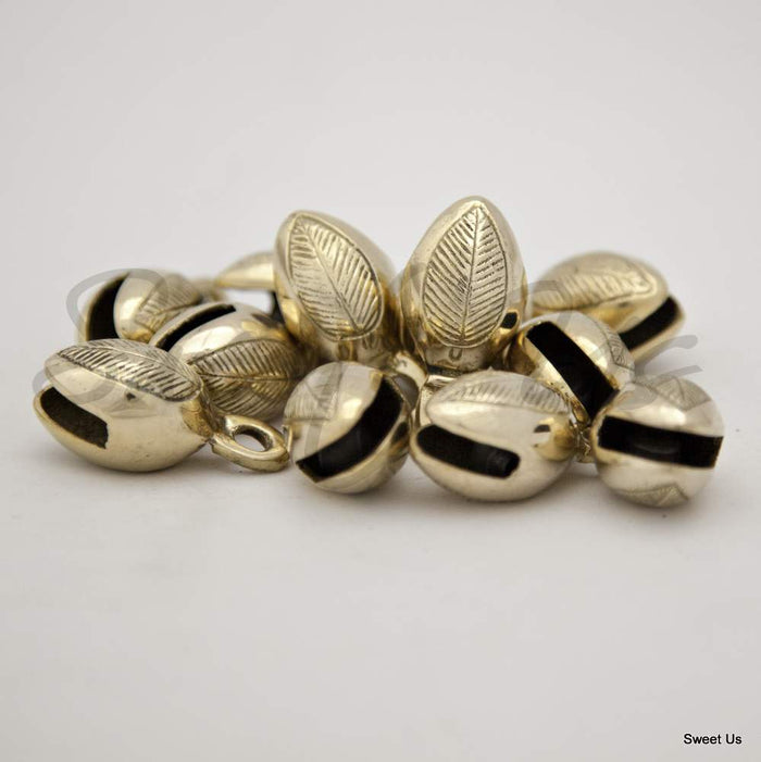 12 pcs 1.5 inch High Acorn Shaped Brass Bells for Door Knob, Craft work, Favors - Sweet Us