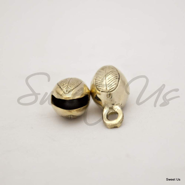 12 pcs 1.5 inch High Acorn Shaped Brass Bells for Door Knob, Craft work, Favors - Sweet Us