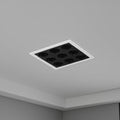 anti glare LED downlight installed on a grey ceiling