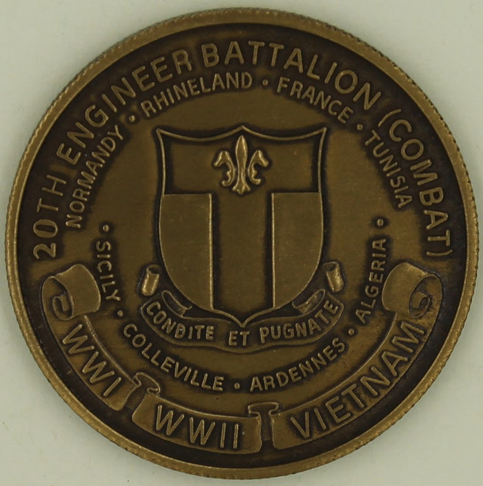 20th Engineer Battalion Combat Army Challenge Coin