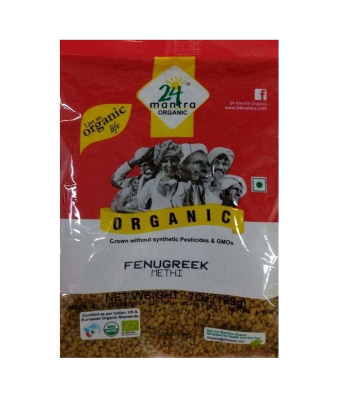 24 Mantra Organic Fenugreek Methi - 7 oz - Daily Fresh Grocery