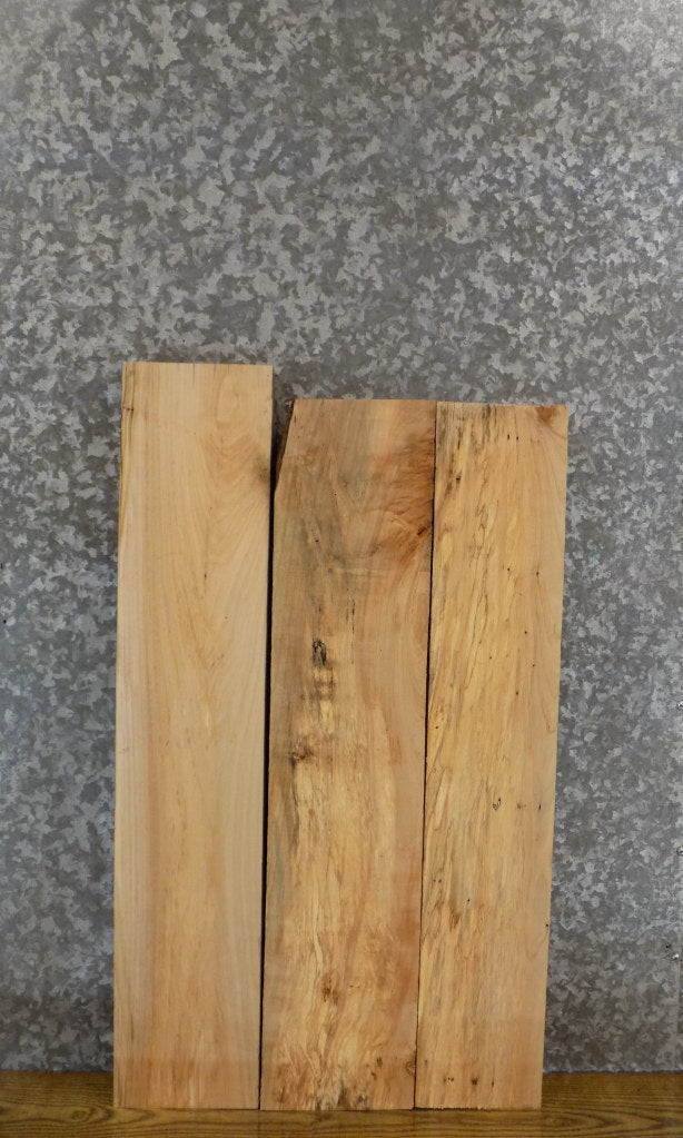 3- Kiln Dried Salvaged Maple Lumber Boards/Craft Pack Slabs 43888