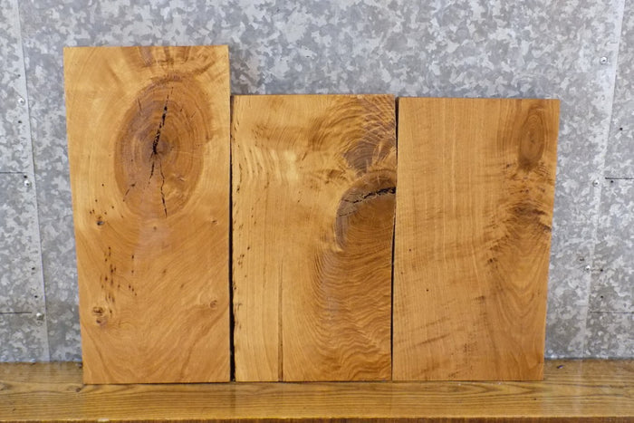3- Kiln Dried Salvaged White Oak Shelf Slabs/Lumber Boards 14170-14172