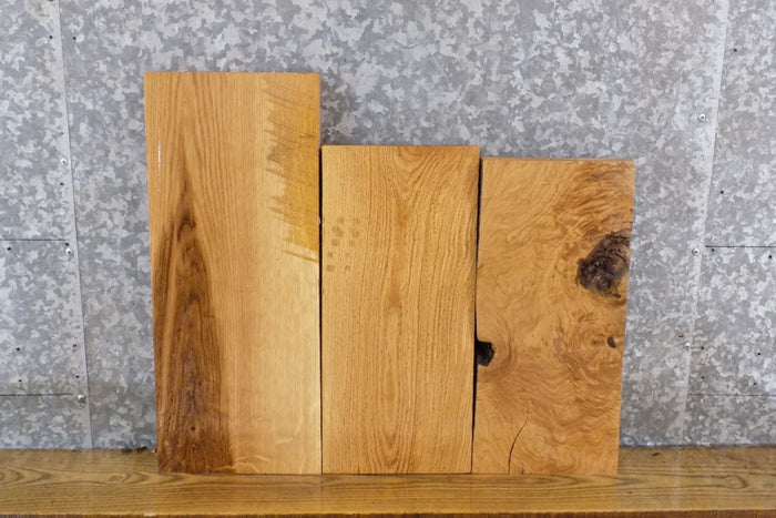 3- Rustic Kiln Dried White Oak Lumber Boards/Shelf Slabs 14176-14178