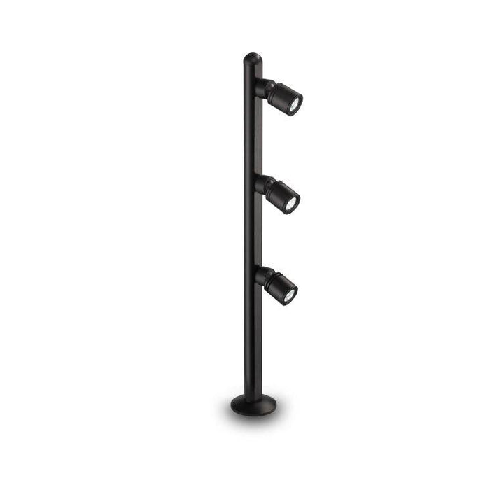Black mini display case lights shown on a white back ground