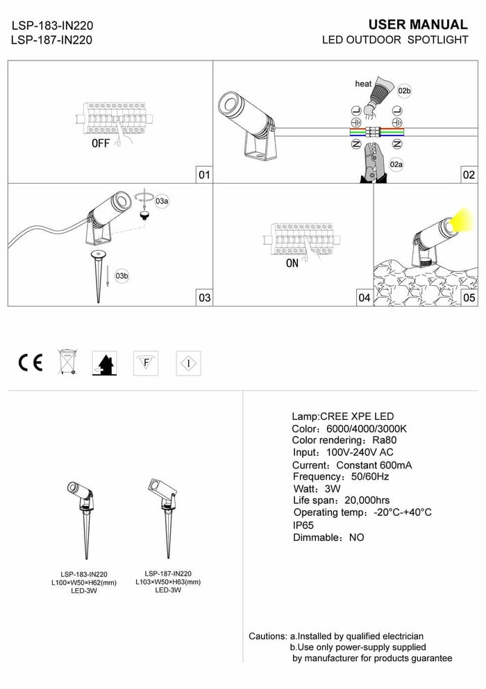 black spike light fixture install guide