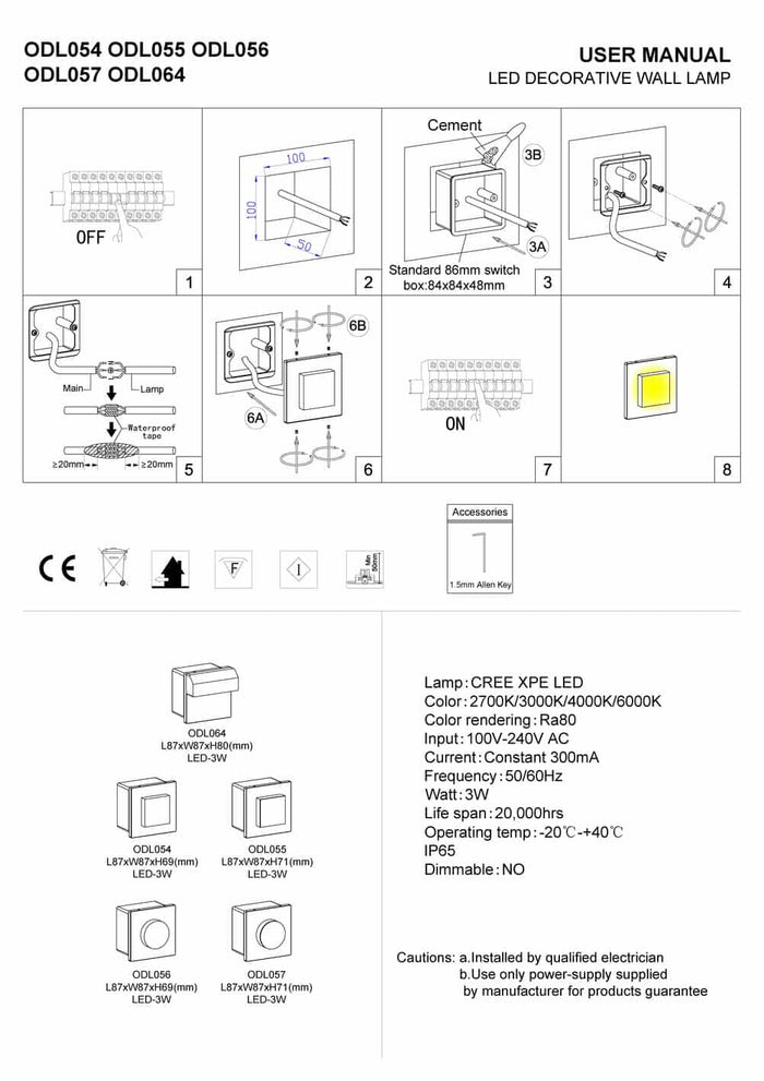black flush outdoor wall light installation guide