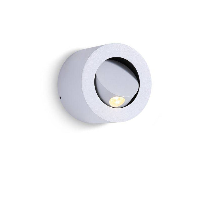 white bedside lamp for reading shown on a white background