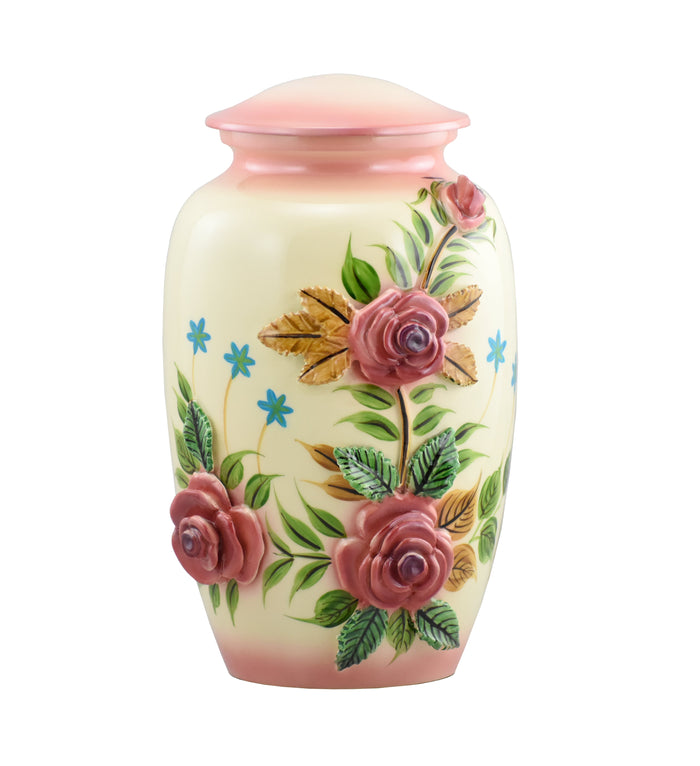 3D Pink Rose Bouquet Cremation Urn - ExquisiteUrns