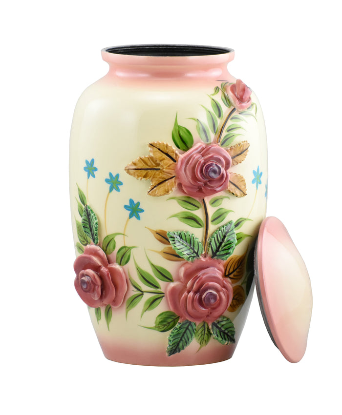 3D Pink Rose Bouquet Cremation Urn - ExquisiteUrns