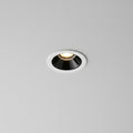 anit glare recessed down light installed on a grey ceiling
