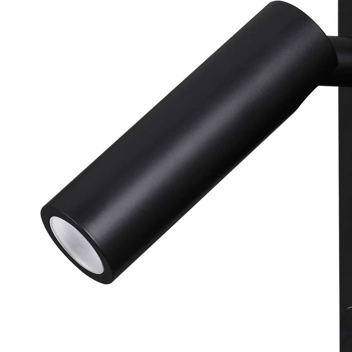 black dimmable reading light image showing the reading lamp head section