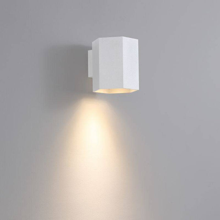 White Indoor LED Wall downlight on  a white background