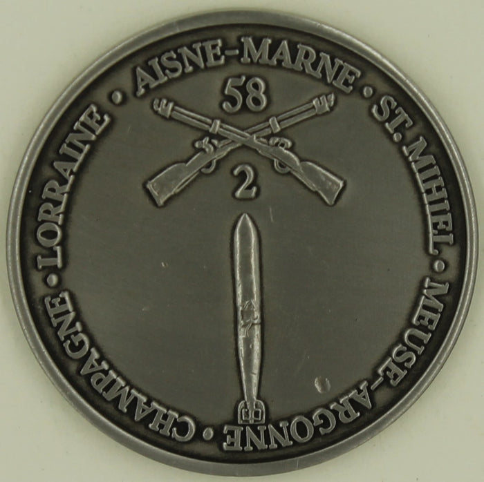 58th Infantry 2nd Battalion Army Challenge Coin