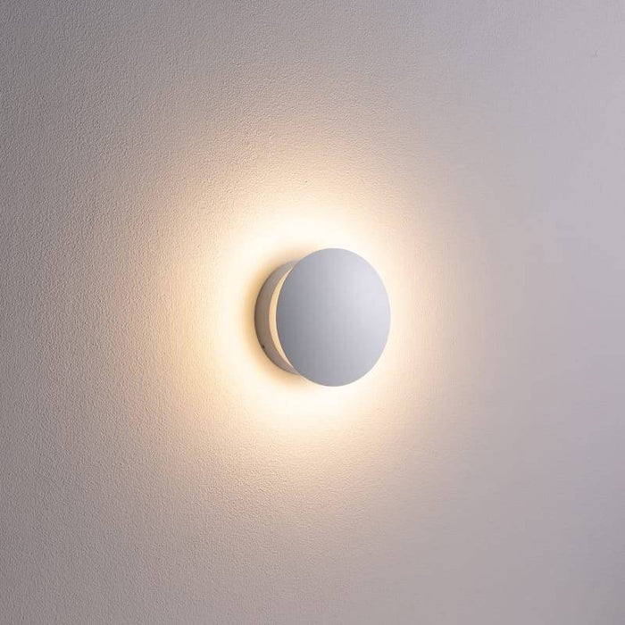 White indoor decorative wall light on  a white back ground