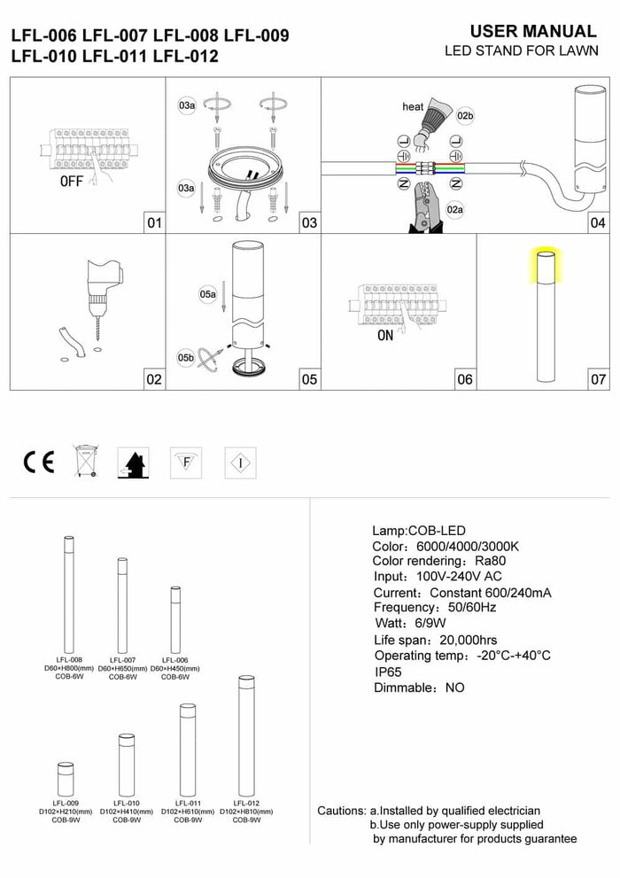 Black bollard light pole installation guide