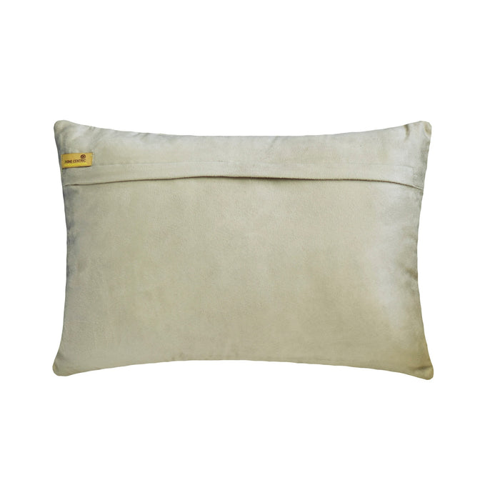 Aabharana - Grey Jacquard Lumbar Pillow Cover