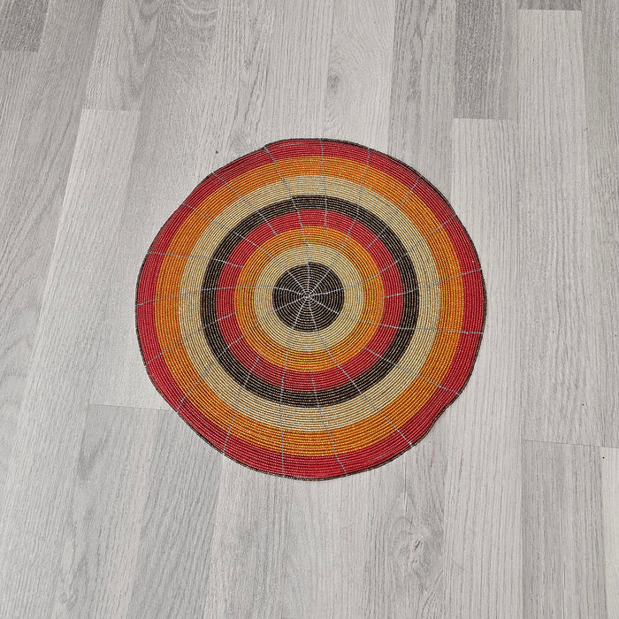 African Beaded Placemat – Maasai Beaded Mats –  Rehema