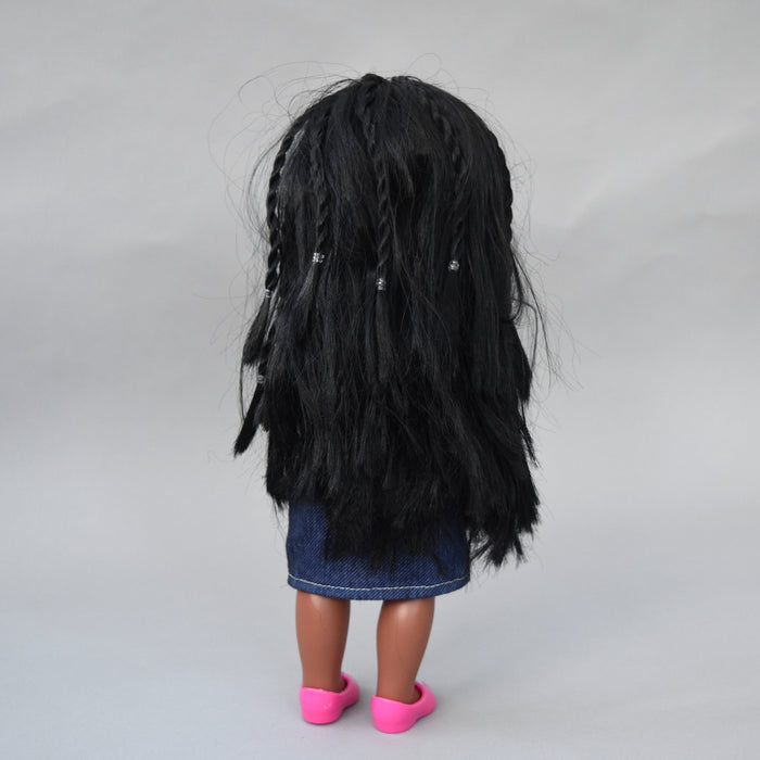 African Black doll - Braided Hair Doll - Brandy - Rufina Designs