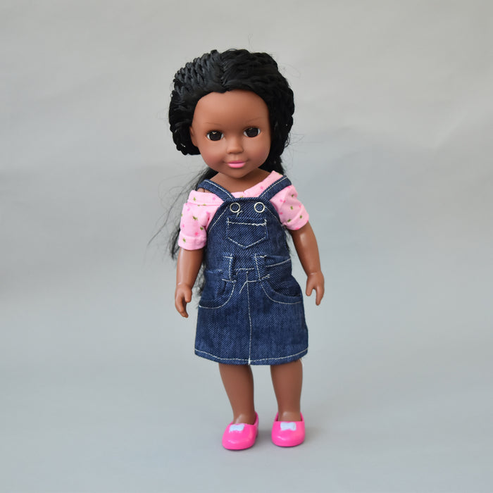 African Black doll - Braided Hair Doll - Brandy - Rufina Designs