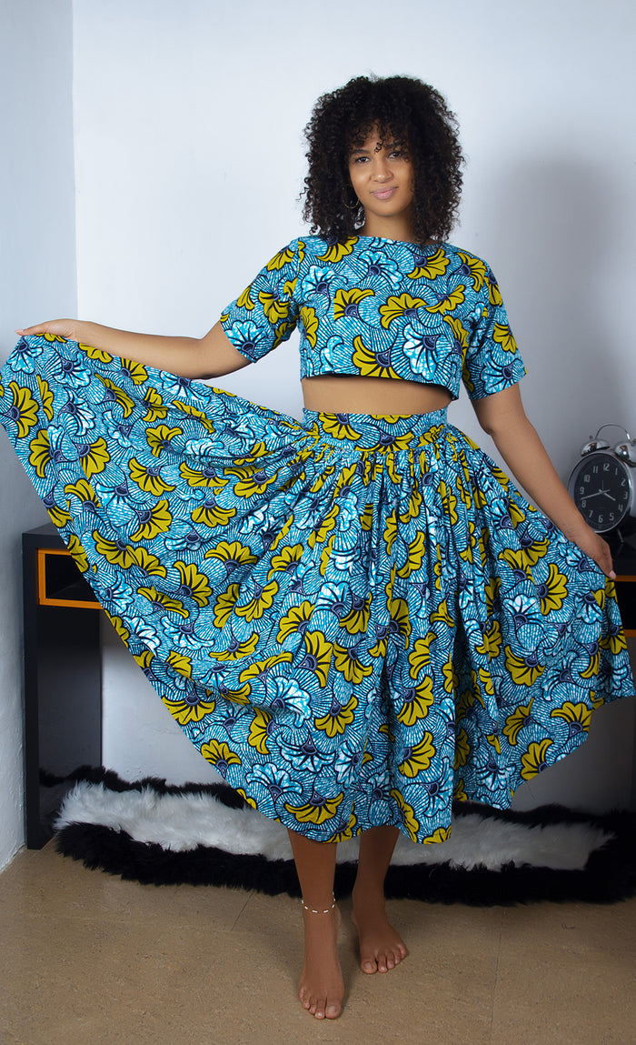 African Print Crop Top - Rufina Designs