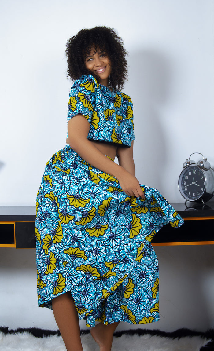 African Print Crop Top - Rufina Designs