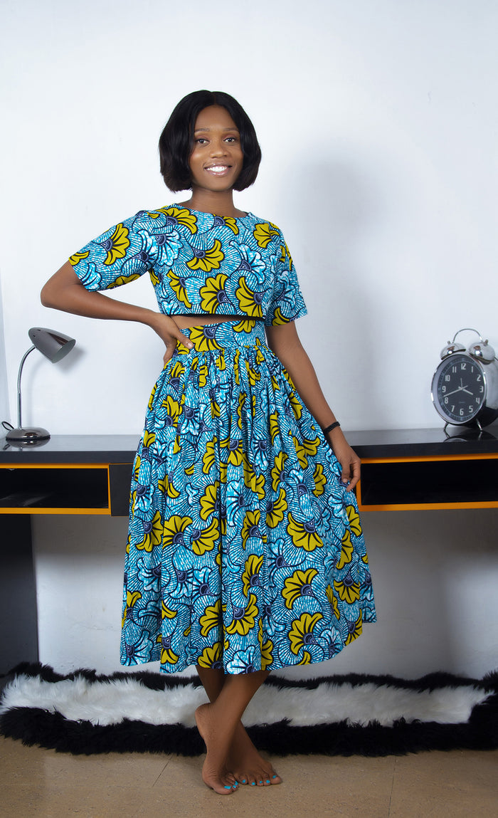 African Print Crop Top - Rufina Designs