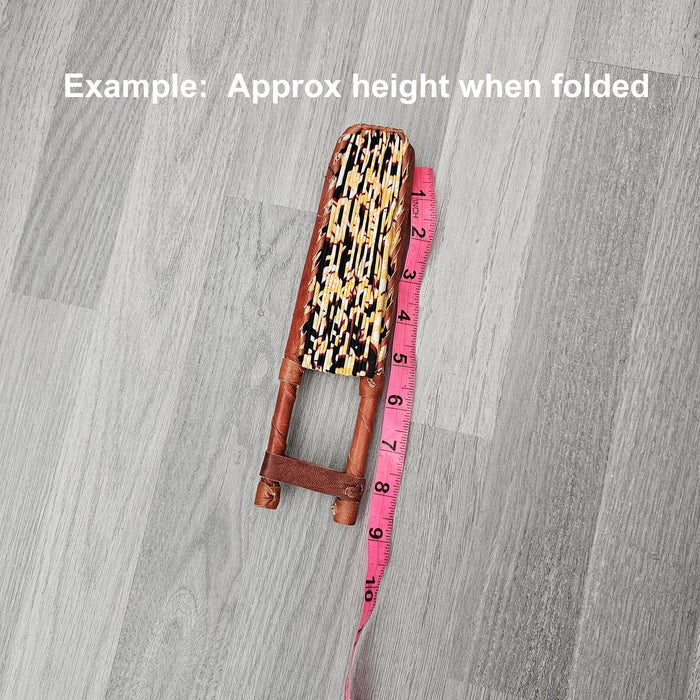 African Print Foldable Hand Fan - AP19