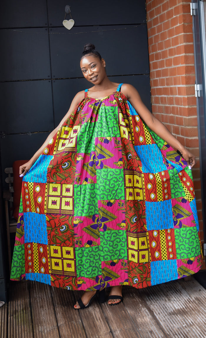 African Print Maxi Dress - Chante - Rufina Designs