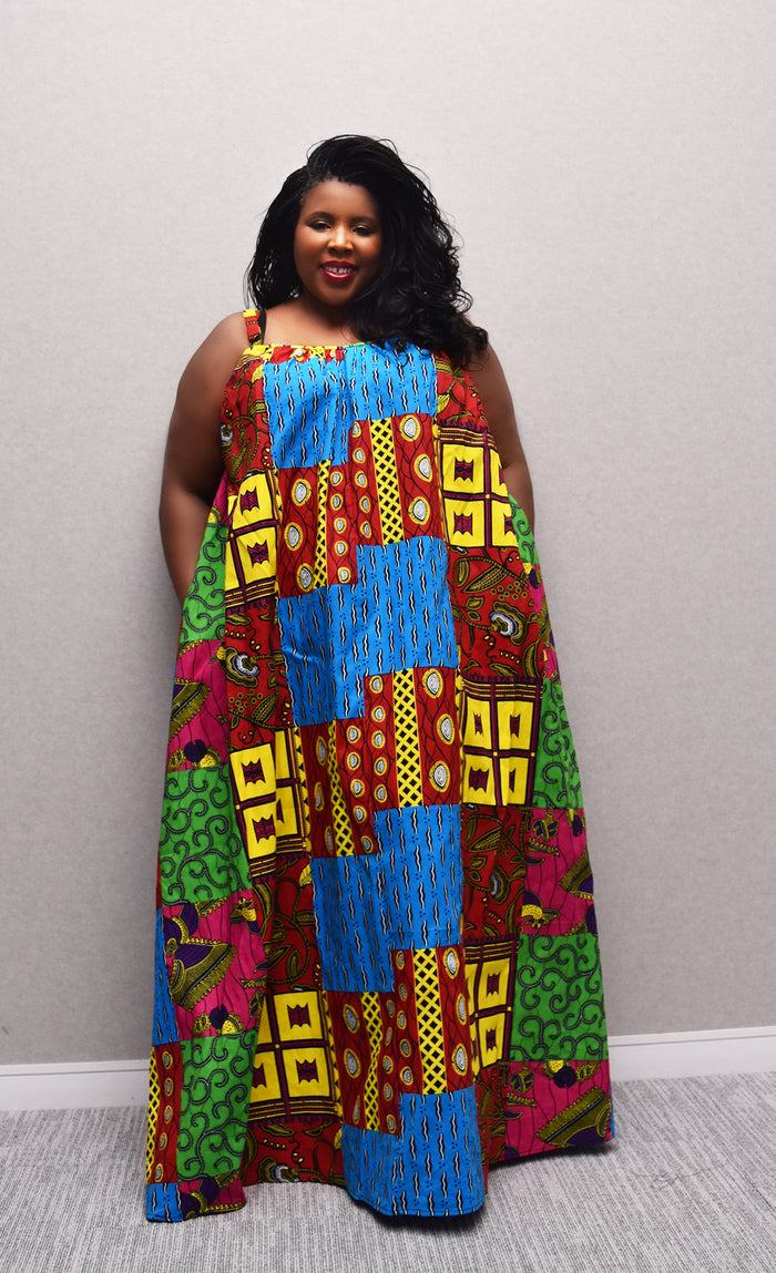 African Print Maxi Dress - Chante - Rufina Designs