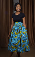 African Print Midi Skirt - Cheno - Rufina Designs