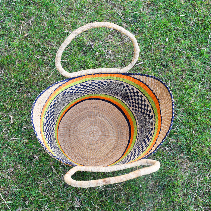 African Straw Basket - U Shopper Basket USB013 - Rufina Designs