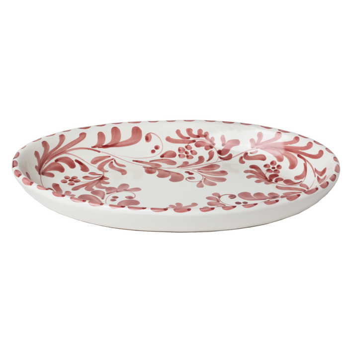 Amalfi Hand-Painted Serving Platter in Vino Tinto by Piano Piano