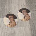 Ankh Wooden Earring, earring - Rufina Designs