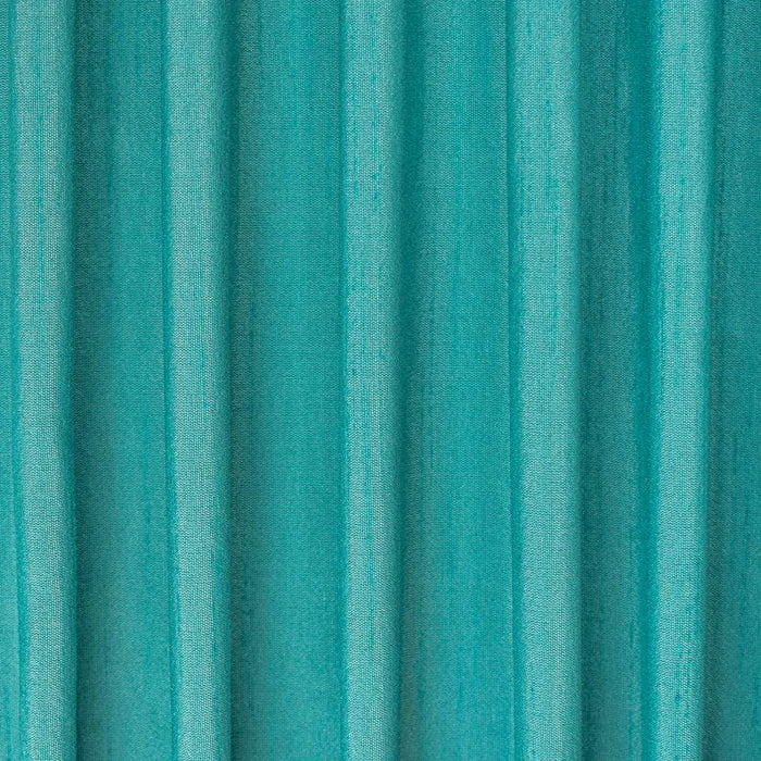 Aqua Art Silk Curtain Panels