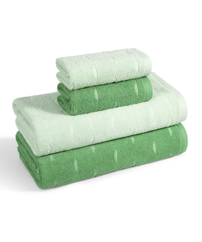 Aroma 4Pc Towel Set, Green Apple| 500 GSM Cotton