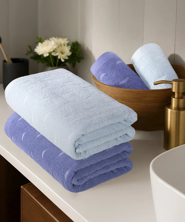 Aroma 4Pc Towel Set, Mystique| 500 GSM Cotton
