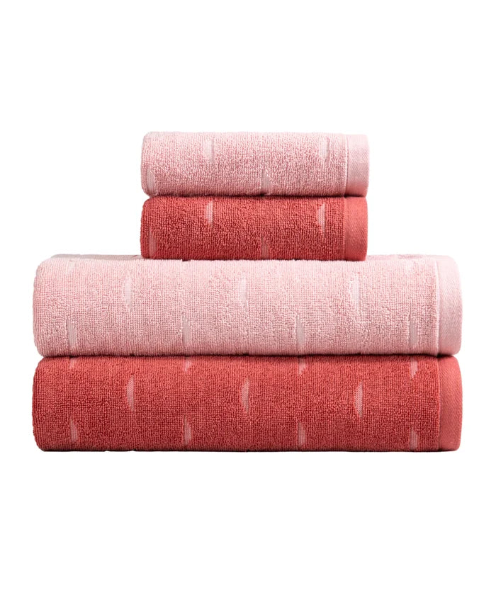 Aroma 4Pc Towel Set, Strawberry| 500 GSM Cotton