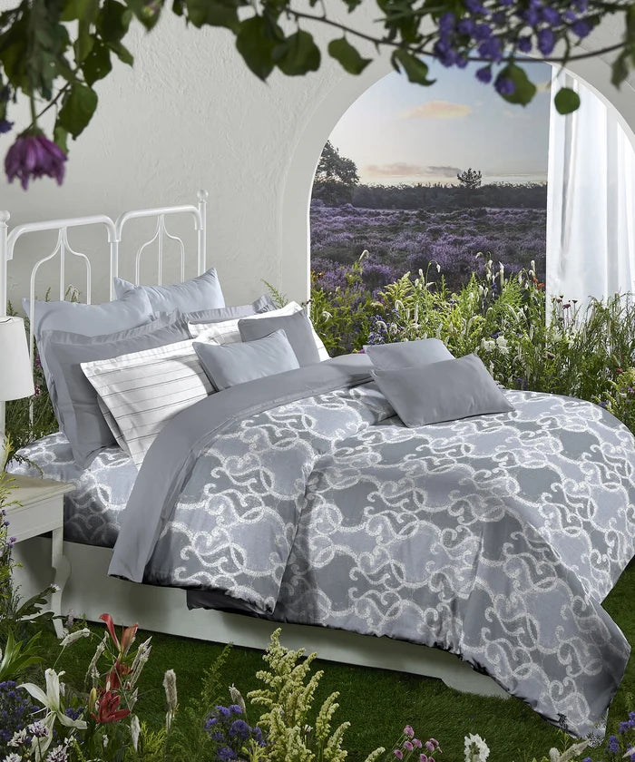 Aroma King Bedsheet Set, Lily Blush|180 TC Cotton|2 Pillow Covers